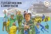 Fujimi 723457 Flight Deck Crew & Carrier Tractor 1/72